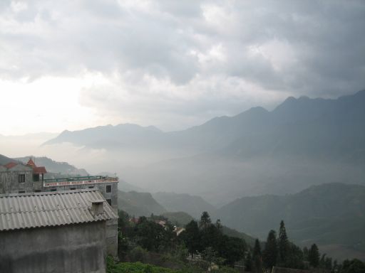 Sapa Summit, Sapa, Vietnam, Ausblick aus dem Zimmer